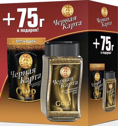 Растворимый кофе черная карта gold